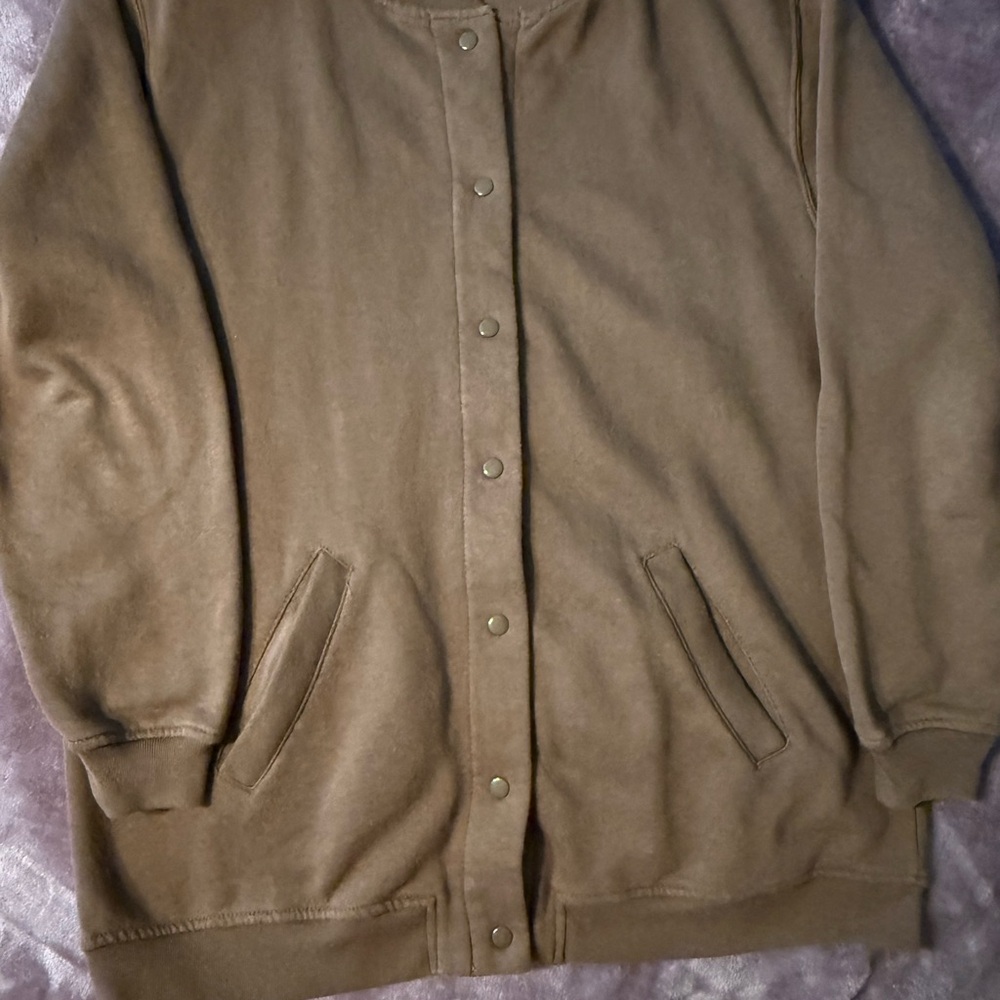 Blair Tan Snap-Front Jacket